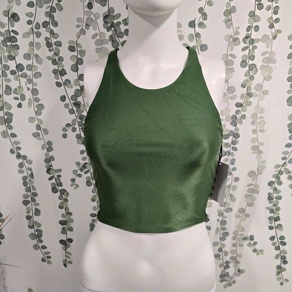 Koral Brauna Reversable  Infinity Bra Black & Leaf Green size small - Picture 3 of 11